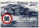 cartel accidente
