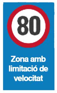 Límite de velocidad a 80 km/h area metropolitana de Barcelona